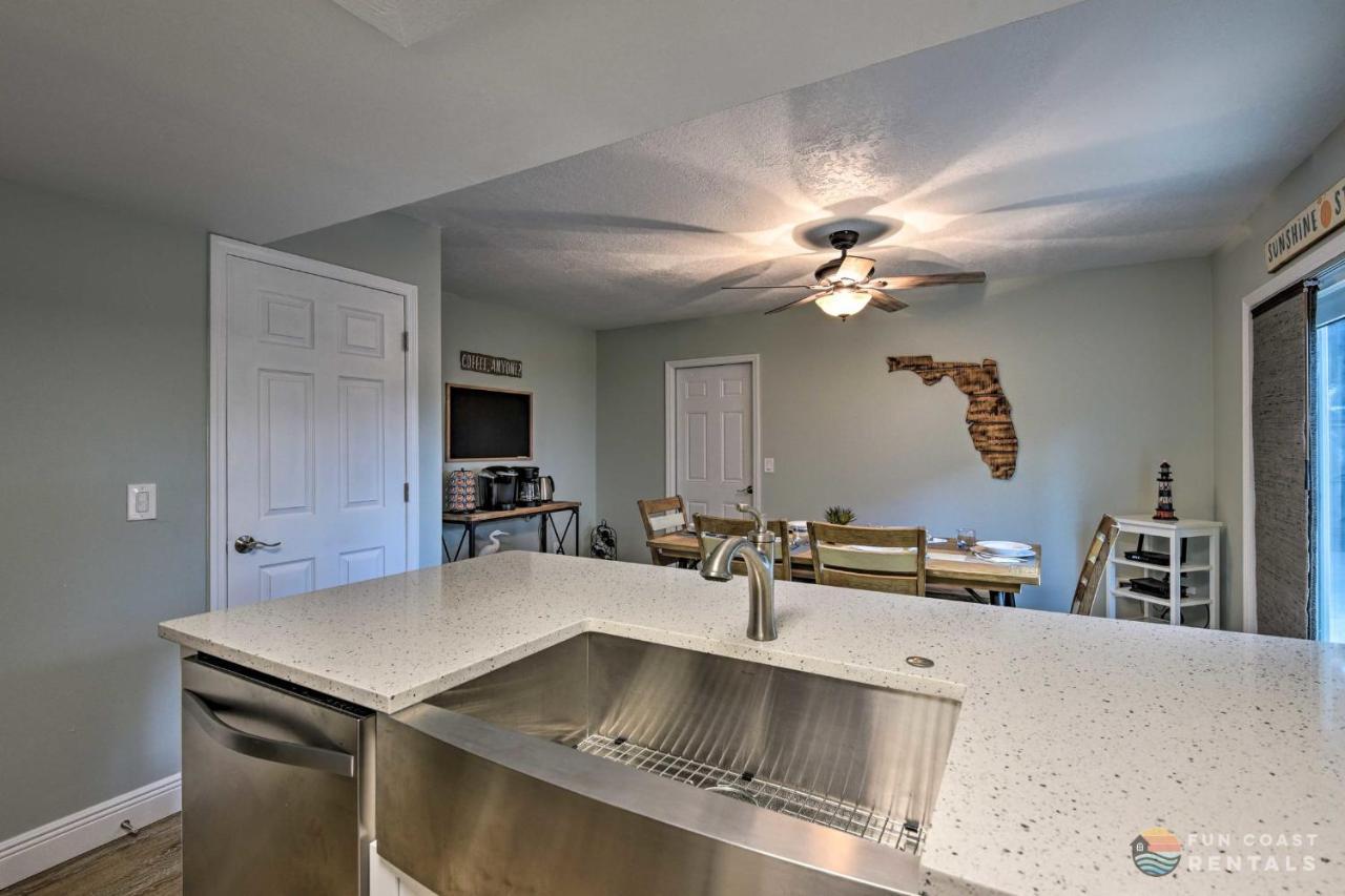 Beachside Getaway With Private Fenced Yard & Fire Pit Steps From Flagler Avenue! * New Smyrna Beach