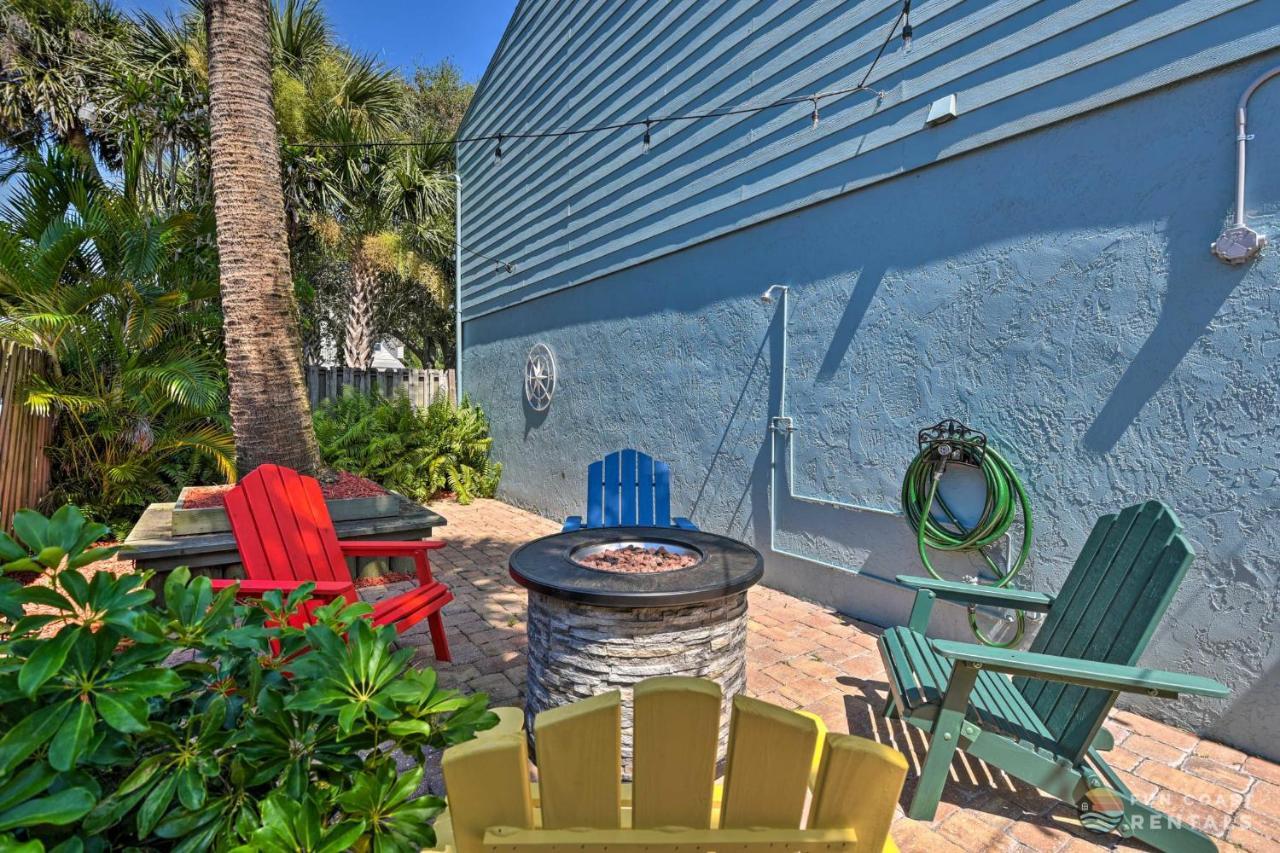 Apartment Beachside Getaway With Private Fenced Yard & Fire Pit Steps From Flagler Avenue!
