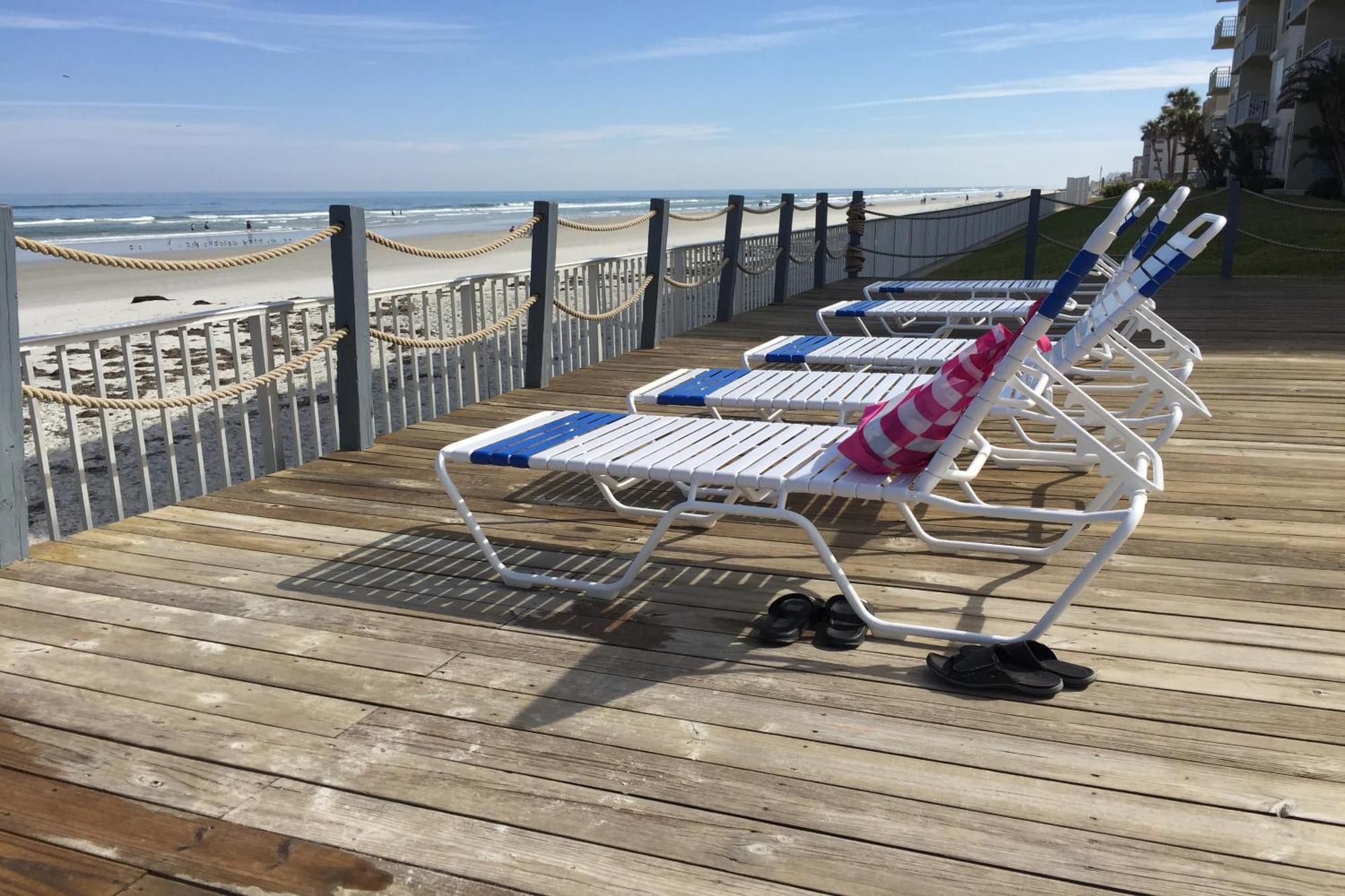 Floor Ocean And Pool Views Located On No-drive With 2 Complex Pools New Smyrna Beach