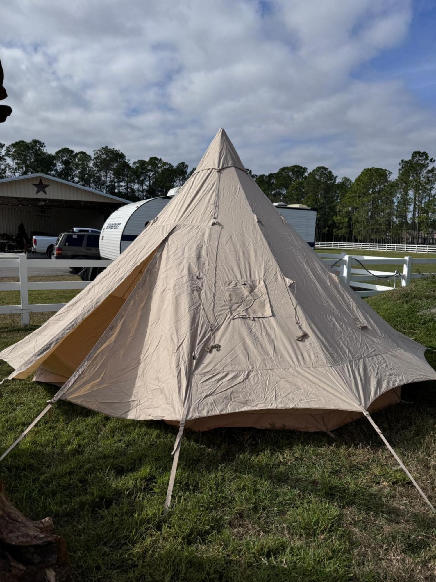Luxury tent Angels Animal Sanctuary New Smyrna Beach
