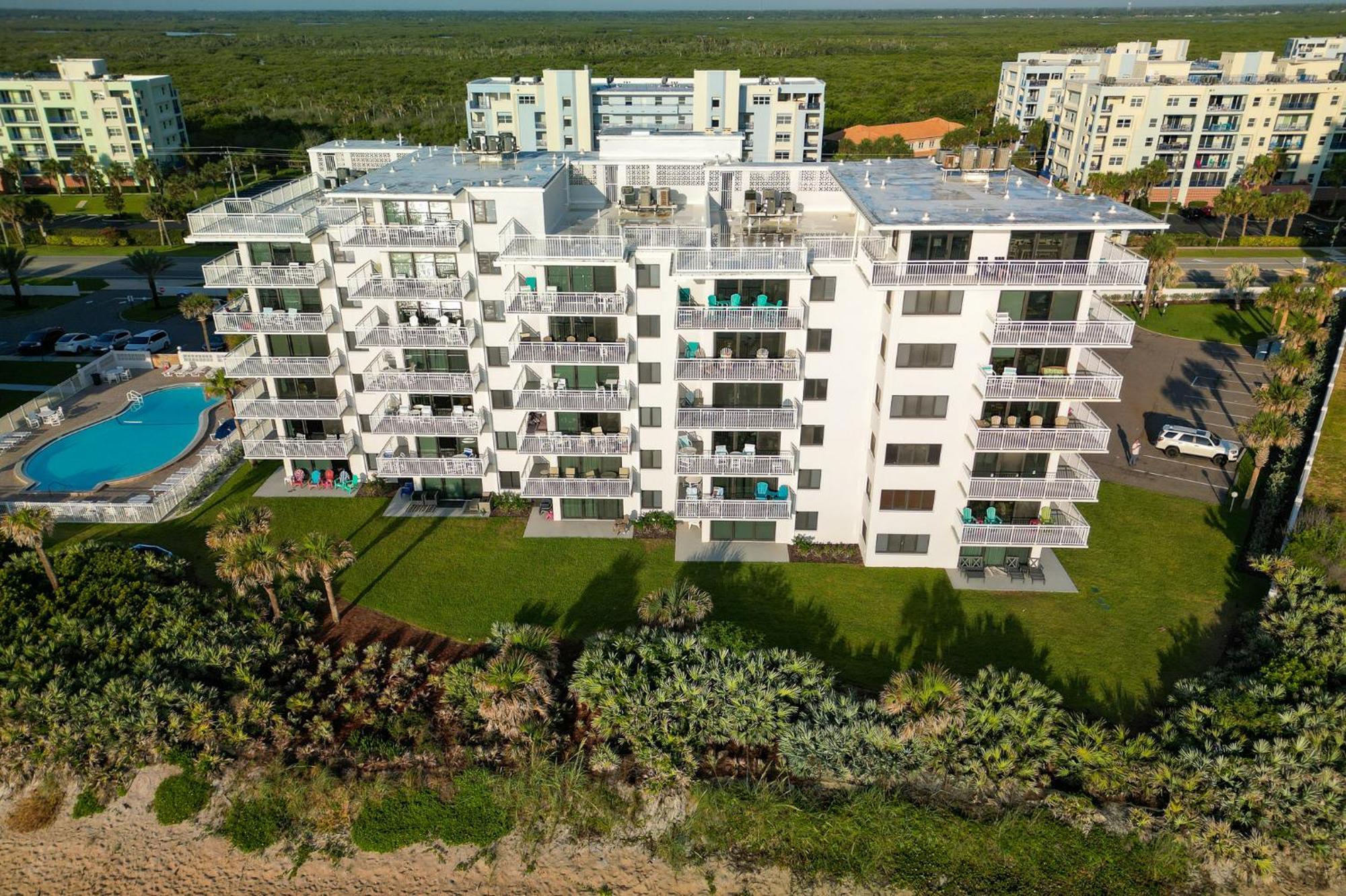 Stunning Beachfront View And Large Balcony With Pool Access * New Smyrna Beach